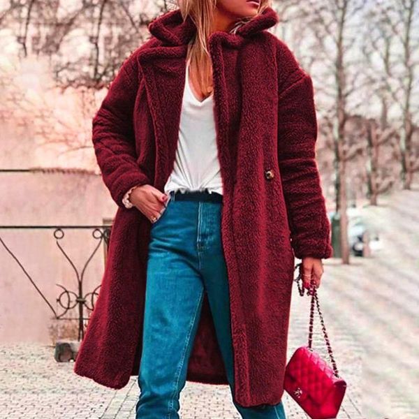 women's jackets women winter warm long sleeve thick fleece cardigan ladies casual loose solid oversized coat, Black;brown
women's jackets women winter warm long sleeve thick fleece cardigan ladies casual loose solid oversized coat, Black;brown