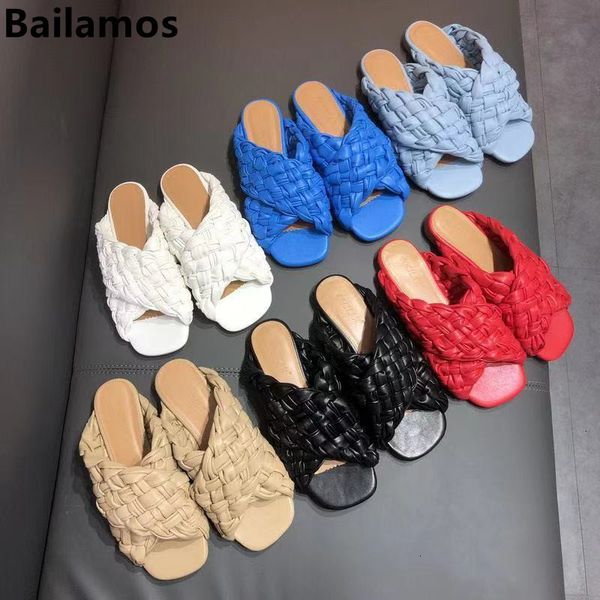 slippers bailamos 2021 women weave ladies sandals shoes low open toe flats casual slides beach flip flops for 35-42big si hyyb, Black 
slippers bailamos 2021 women weave ladies sandals shoes low open toe flats casual slides beach flip flops for 35-42big si hyyb, Black