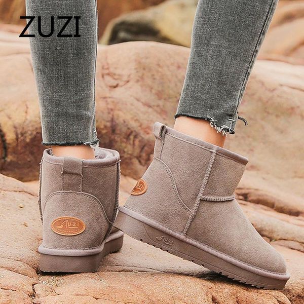 women's snow boots cow leather fur women australia winter for warm botas mujer, Black
women's snow boots cow leather fur women australia winter for warm botas mujer, Black