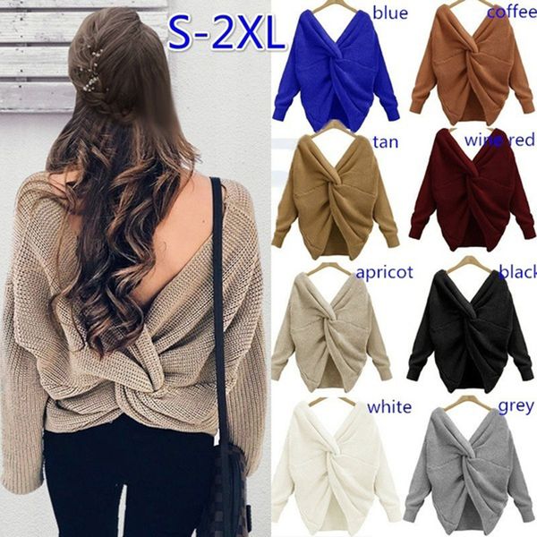 fashion sweater 2021 women's clothing autumn and winter v-neck twist bulky t-shirt, White;black
fashion sweater 2021 women's clothing autumn and winter v-neck twist bulky t-shirt, White;black