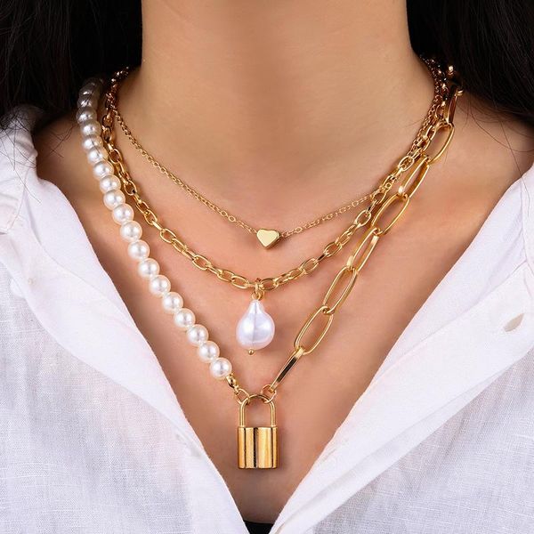 chains fashion multilayer pearl chain necklaces & pendants for women 2021 girls vintage butterfly pendant necklace jewelry accessories, Silver
chains fashion multilayer pearl chain necklaces & pendants for women 2021 girls vintage butterfly pendant necklace jewelry accessories, Silver
