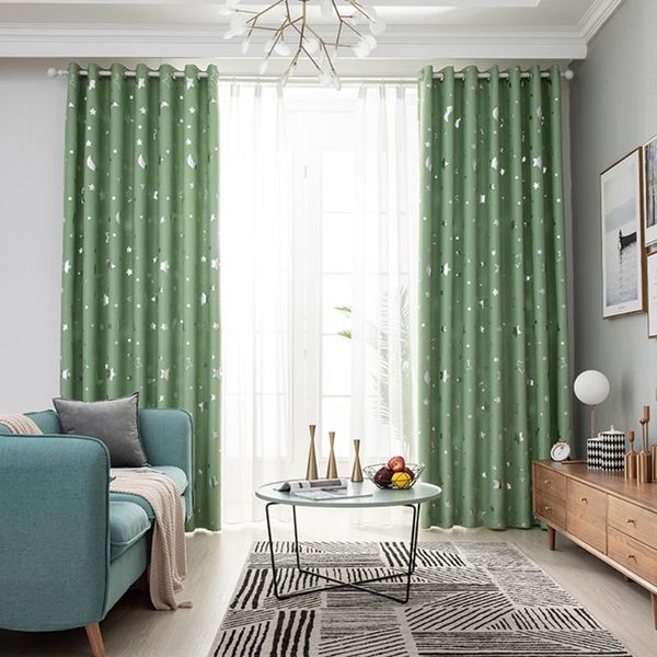 curtain & drapes 1 pc simple fashion window silver stars moon blackout heat insulation punching - 100x130cm (green)
curtain & drapes 1 pc simple fashion window silver stars moon blackout heat insulation punching - 100x130cm (green)