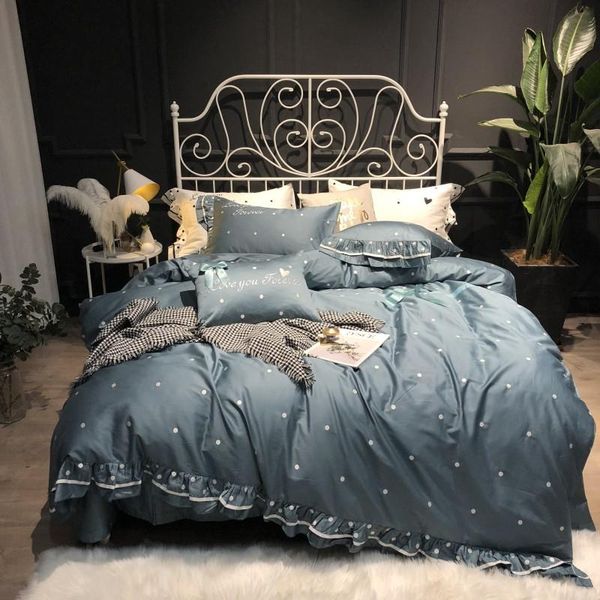 bedding sets luxury egypt cotton circle dot princess set ruffles silky duvet cover bed sheet pillowcases size 4/5pcs king
bedding sets luxury egypt cotton circle dot princess set ruffles silky duvet cover bed sheet pillowcases size 4/5pcs king