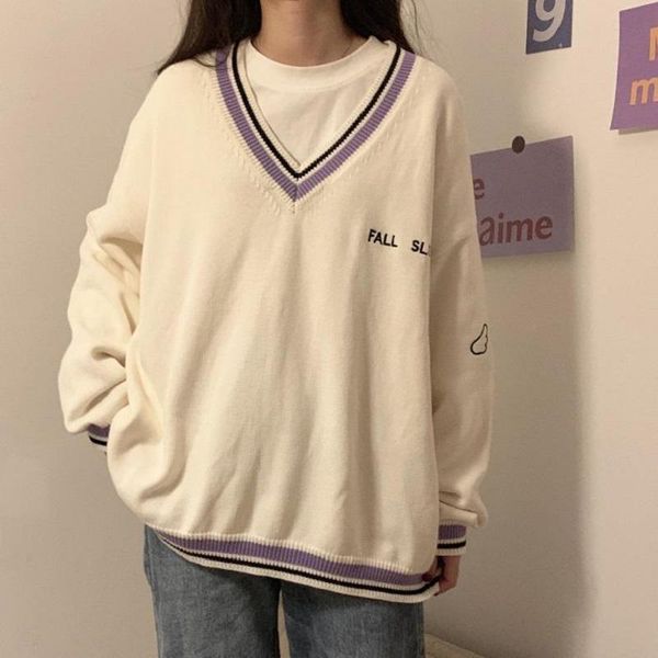 women's sweaters v neck knitted vest sweater sleeveless women khaki casual pullover winter jumper fashion long sleeve couple, White;black
women's sweaters v neck knitted vest sweater sleeveless women khaki casual pullover winter jumper fashion long sleeve couple, White;black