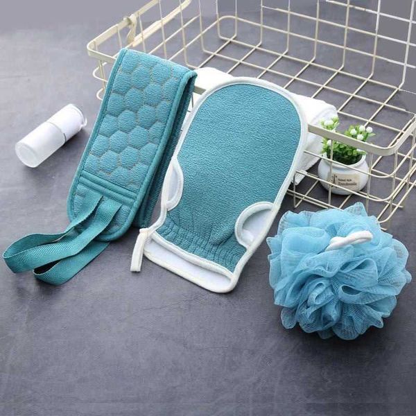 thickened three piece mud and decontamination ball combination suit, pull strip, long back towel, bath artifact
thickened three piece mud and decontamination ball combination suit, pull strip, long back towel, bath artifact