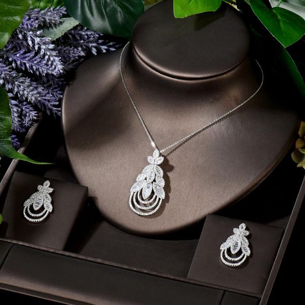 earrings & necklace hibride fashion 2pcs and earring set cubic zirconia jewelry for women bridal party accessories bijoux n-1671, Silver
earrings & necklace hibride fashion 2pcs and earring set cubic zirconia jewelry for women bridal party accessories bijoux n-1671, Silver
