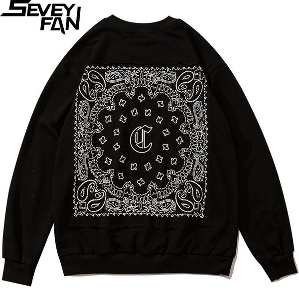 men's hoodies & sweatshirts seveyfan fashion cashew flower printed hip hop oversize cotoon for couples, Black
men's hoodies & sweatshirts seveyfan fashion cashew flower printed hip hop oversize cotoon for couples, Black
