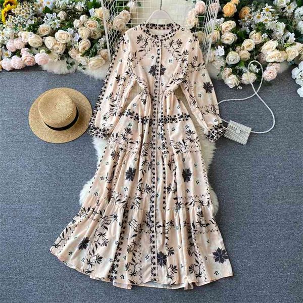autumn lady's long-sleeved buckle slim retro printed holiday dress women round neck elegant vestidos n428 210527, Black;gray
autumn lady's long-sleeved buckle slim retro printed holiday dress women round neck elegant vestidos n428 210527, Black;gray