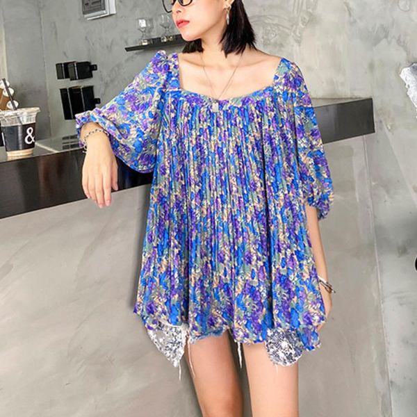 women's blouses & shirts xuxi puff sleeve shirt vintage crimp floral large size three quarter chiffon blouse 2021 women fashion printi, White
women's blouses & shirts xuxi puff sleeve shirt vintage crimp floral large size three quarter chiffon blouse 2021 women fashion printi, White