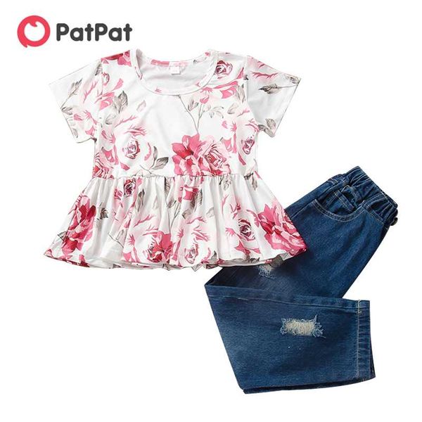 patpat 2021 arrival 3pcs toddler girl cotton short-sleeve cowboy floral toddler's sets clothing, White
patpat 2021 arrival 3pcs toddler girl cotton short-sleeve cowboy floral toddler's sets clothing, White