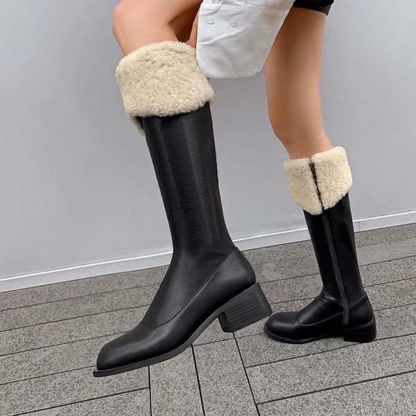 boots vogue zipper knee high women soft pu leather thick heels long autumn winter woman shoes size 33-40, Black
boots vogue zipper knee high women soft pu leather thick heels long autumn winter woman shoes size 33-40, Black