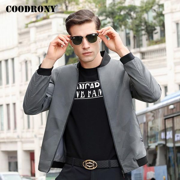 men's jackets coodrony brand mens and coats bomber jacket men spring autumn streetwear fashion casual stand collar coat wear p8014, Black;brown
men's jackets coodrony brand mens and coats bomber jacket men spring autumn streetwear fashion casual stand collar coat wear p8014, Black;brown