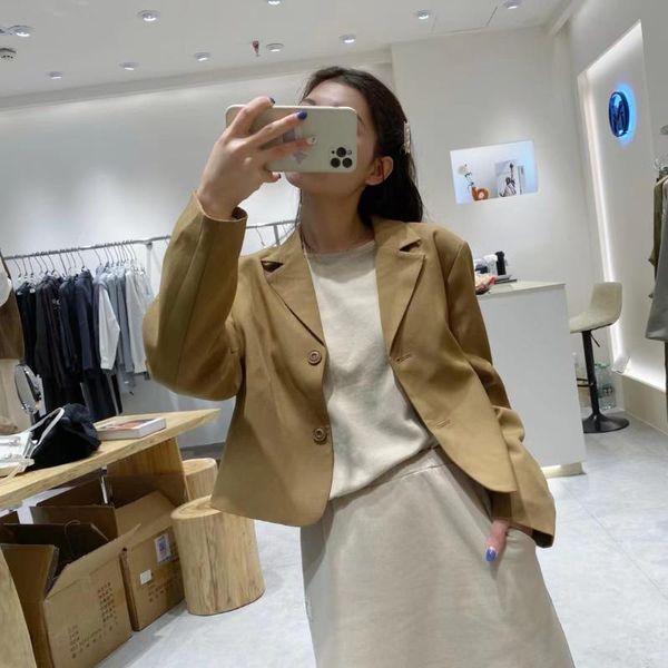 women's suits & blazers short suit jacket female spring 2021 tall waist relaxed small design sense senior, White;black
women's suits & blazers short suit jacket female spring 2021 tall waist relaxed small design sense senior, White;black