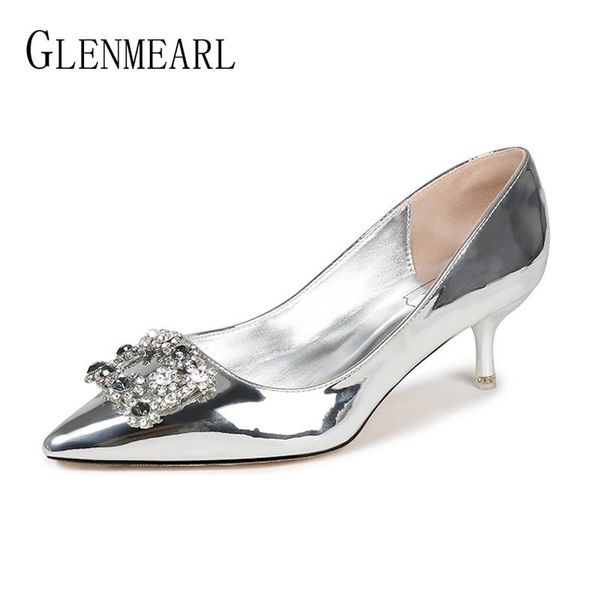 dress shoes women heels brand female pumps mirror crystal pointed toe wedding spring arrival 2021 de, Black
dress shoes women heels brand female pumps mirror crystal pointed toe wedding spring arrival 2021 de, Black