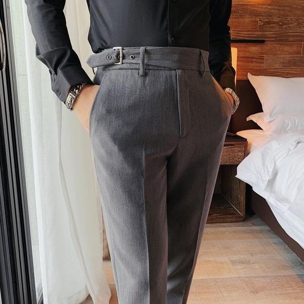 england men suit pants 2021 spring solid color vintage trousers business casual slim fit pant formal male clothing men's suits, White;black
england men suit pants 2021 spring solid color vintage trousers business casual slim fit pant formal male clothing men's suits, White;black