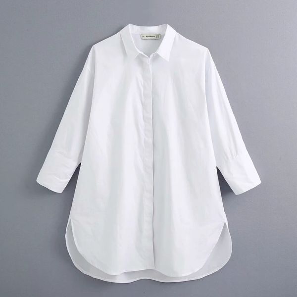 new 2021 women simply style buttons decoration casual white poplin blouse office lady side split shirts chic blusas ls6562
new 2021 women simply style buttons decoration casual white poplin blouse office lady side split shirts chic blusas ls6562