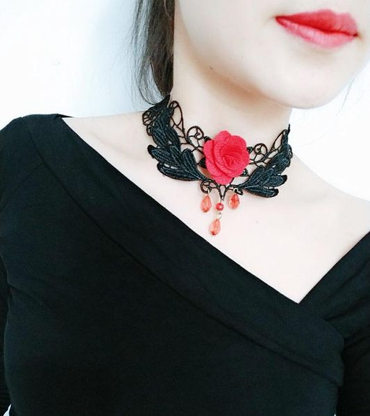 chokers fashion gothic retro lace flower hollow choker necklace for women black white rose collar girl party jewelry, Golden;silver
chokers fashion gothic retro lace flower hollow choker necklace for women black white rose collar girl party jewelry, Golden;silver