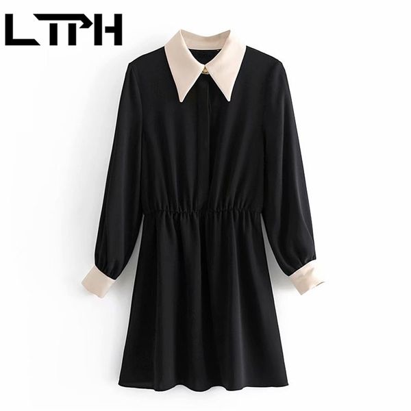 ltph korean style splicing vintage women dress long sleeve lapel contrast color design elegant high waist dresses autumn 210423, Tan;black
ltph korean style splicing vintage women dress long sleeve lapel contrast color design elegant high waist dresses autumn 210423, Tan;black