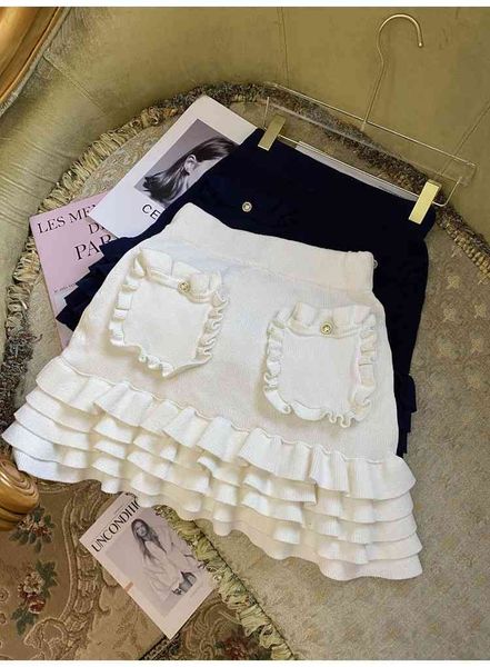 skirts 2021 spring summer new arrivals knitted high elastic waist corrugated edge pocket decoration vintage elegant fashion skirt, Black
skirts 2021 spring summer new arrivals knitted high elastic waist corrugated edge pocket decoration vintage elegant fashion skirt, Black