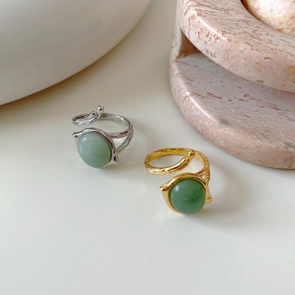 cluster rings amaiyllis 925 sterling silver fashionable temperament adjustable jasper agate ring personality index finger jewelry, Golden;silver
cluster rings amaiyllis 925 sterling silver fashionable temperament adjustable jasper agate ring personality index finger jewelry, Golden;silver
