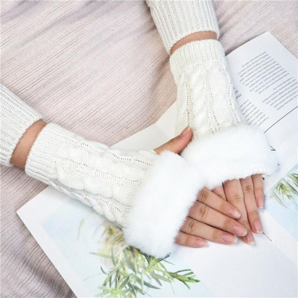 sports gloves autumn winter solid color students write keep warm korean knitting lady fingerless protection hand hair mouth, Black
sports gloves autumn winter solid color students write keep warm korean knitting lady fingerless protection hand hair mouth, Black