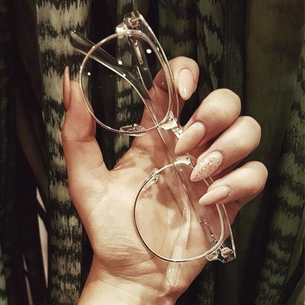 fashion sunglasses frames classical half metal women men glasses frame square eyeglasses clear lens optical spectacle spectacles, Black
fashion sunglasses frames classical half metal women men glasses frame square eyeglasses clear lens optical spectacle spectacles, Black