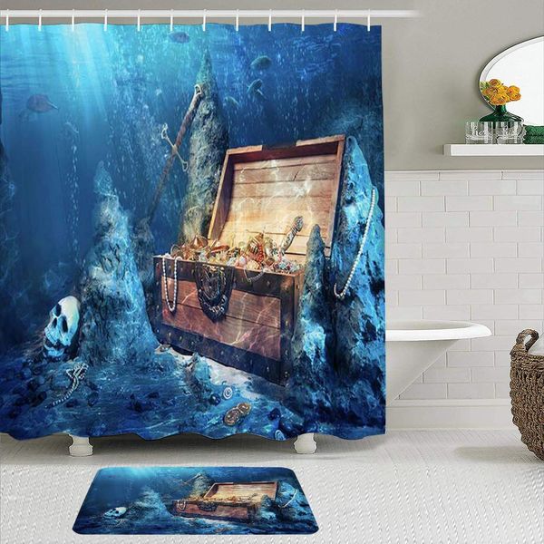 shower curtain sets with non-slip rugs,nautical undersea adventure ancient pirate treasure wooden box with skull retro sword in
shower curtain sets with non-slip rugs,nautical undersea adventure ancient pirate treasure wooden box with skull retro sword in