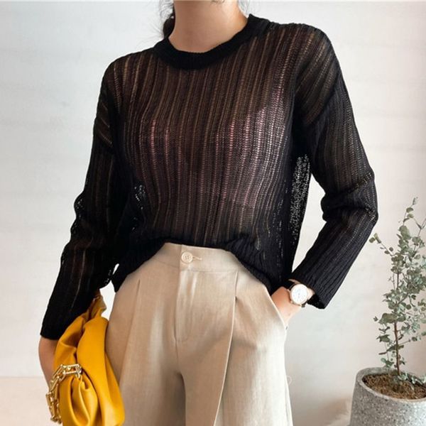 women's sweaters hzirip hollow out sext femme unilor sunscreen mesh chic summer full sleeves sweaters women vc5k, White;black
women's sweaters hzirip hollow out sext femme unilor sunscreen mesh chic summer full sleeves sweaters women vc5k, White;black