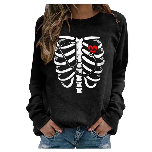 women's sweaters women casual sweatshirt halloween skeleton printing long sleeve loose hoodie pullover autumn warm hoodies #10, White;black
women's sweaters women casual sweatshirt halloween skeleton printing long sleeve loose hoodie pullover autumn warm hoodies #10, White;black