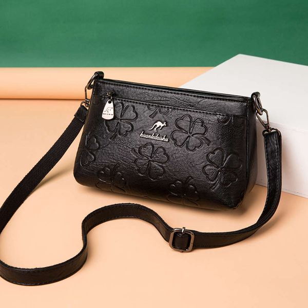 black women's handbag 2021 pu leather fashion shoulder bag msenger female woman small