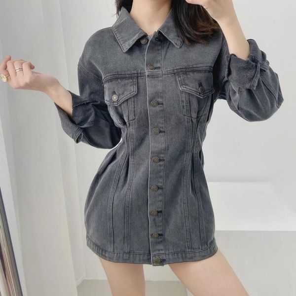 casual dresses tvvovvin korean multi-button patchwork washed denim dress women spring clothing long sleeve slim mini h9yq, Black;gray
casual dresses tvvovvin korean multi-button patchwork washed denim dress women spring clothing long sleeve slim mini h9yq, Black;gray