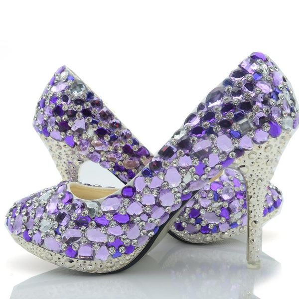 luxurious rhinestone 10cm heel bridal dress shoes wedding real pictures banquet pumps prom party heels purple crystal, Black
luxurious rhinestone 10cm heel bridal dress shoes wedding real pictures banquet pumps prom party heels purple crystal, Black
