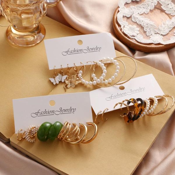 stud european and american 5-piece earrings retro gold butterfly snake creative simple set pearl wholesale, Golden;silver
stud european and american 5-piece earrings retro gold butterfly snake creative simple set pearl wholesale, Golden;silver
