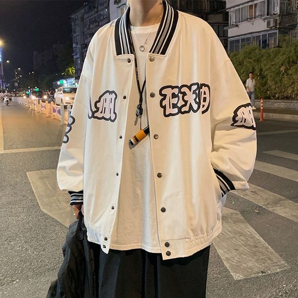 qnpqyx autumn stretwear american retro letter embroidery jacket men's tide brand loose casual all-match baseball uniform jacket, Black;brown
qnpqyx autumn stretwear american retro letter embroidery jacket men's tide brand loose casual all-match baseball uniform jacket, Black;brown