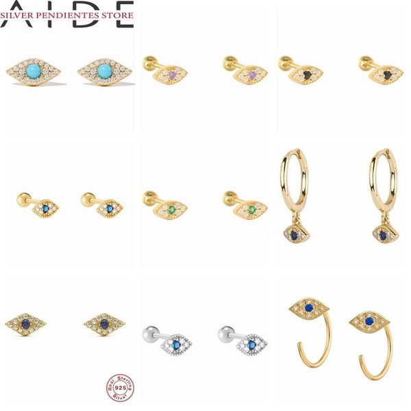 hoop & huggie aide 925 sterling silver evil eye stud earrings diamond pierced cartilage women blue black green zircon jewelry, Golden;silver
hoop & huggie aide 925 sterling silver evil eye stud earrings diamond pierced cartilage women blue black green zircon jewelry, Golden;silver