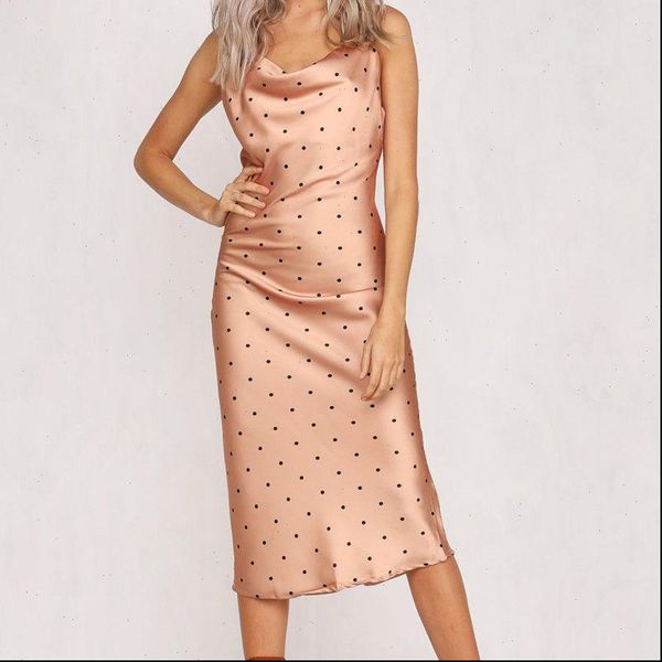 fashion strappy straped slip plunge womens dress bodycon slim dots elegant evening party cllubwear summer satin, Black;gray
fashion strappy straped slip plunge womens dress bodycon slim dots elegant evening party cllubwear summer satin, Black;gray
