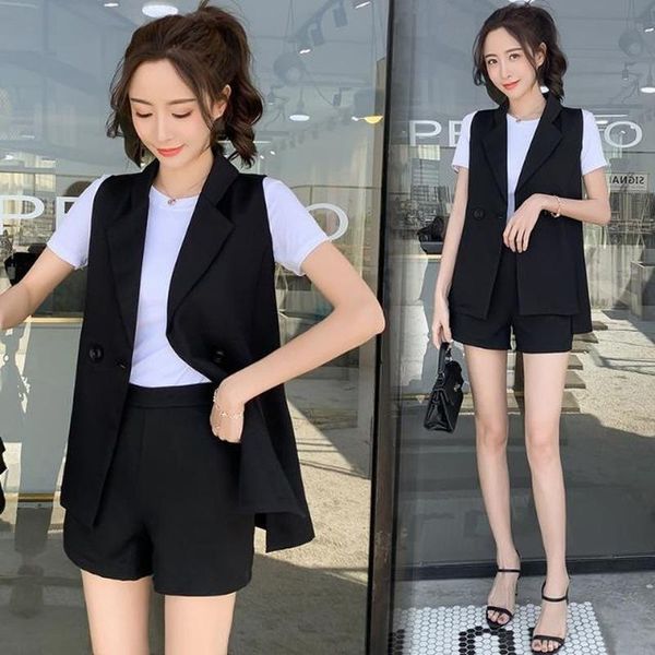 women's tracksuits women three-piece suit vest coat and shorts solid color waistcoat single button black sleeveless blazers with y809, Gray
women's tracksuits women three-piece suit vest coat and shorts solid color waistcoat single button black sleeveless blazers with y809, Gray