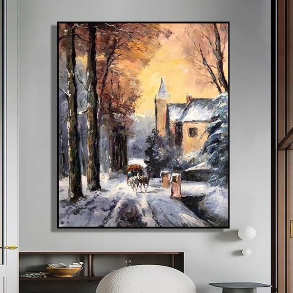 paintings 100% hand painted snow landscape art oil painting on canvas wall frameless picture decoration for live room home decor gift
paintings 100% hand painted snow landscape art oil painting on canvas wall frameless picture decoration for live room home decor gift