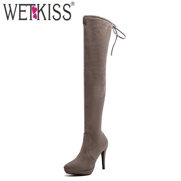 boots wetkiss platform stretch flock women over the knee boot female high heels shoes ladies pointed toe winter, Black
boots wetkiss platform stretch flock women over the knee boot female high heels shoes ladies pointed toe winter, Black