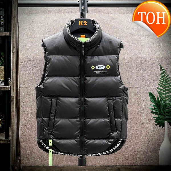 down quality duck men high jacket sleeveless vest autumn tank coat male winter warm fashion cotton waistcoat, Black
down quality duck men high jacket sleeveless vest autumn tank coat male winter warm fashion cotton waistcoat, Black
