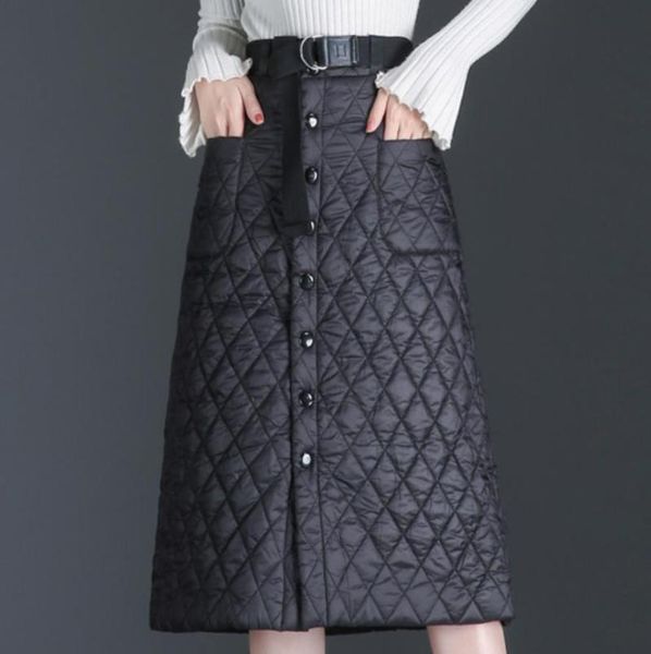 skirts autumn white down skirt women winter single breasted high waist warm ladies pockets aline, Black
skirts autumn white down skirt women winter single breasted high waist warm ladies pockets aline, Black