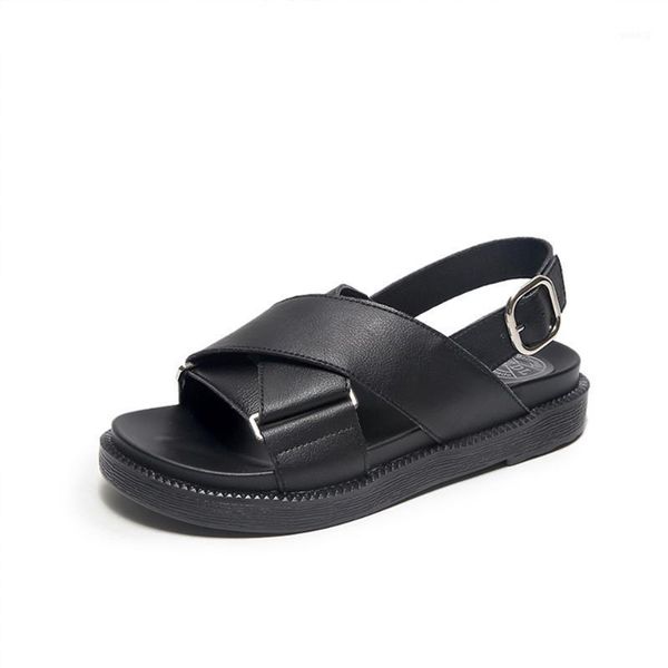 sandals summer women flat platform shoes genuine leather beach fashion cross-belt casual roman ladies1, Black
sandals summer women flat platform shoes genuine leather beach fashion cross-belt casual roman ladies1, Black