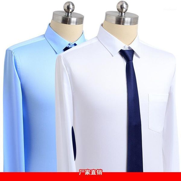 men's dress shirts cotton formal liquid ammonia non iron long sleeve white shirt high end suit business, White;black
men's dress shirts cotton formal liquid ammonia non iron long sleeve white shirt high end suit business, White;black