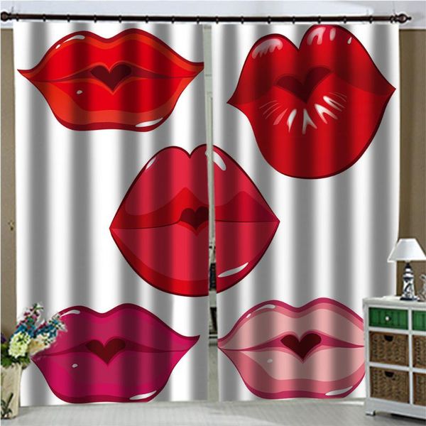 curtain & drapes fashion trend flame red lips printed shade solid color number code 3d printing
curtain & drapes fashion trend flame red lips printed shade solid color number code 3d printing