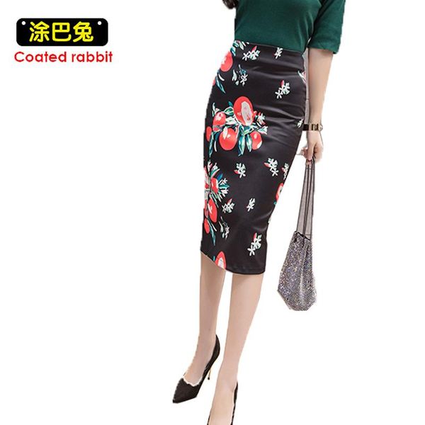 women pencil skirts floral print bodycon office lady split skirt faldas mujer girl bottoms, Black
women pencil skirts floral print bodycon office lady split skirt faldas mujer girl bottoms, Black