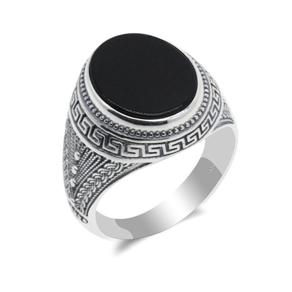 cluster rings 925 sterling silver men ring with oval natural black agate stone exquisite carved design vintage jewelry for male women, Golden;silver
cluster rings 925 sterling silver men ring with oval natural black agate stone exquisite carved design vintage jewelry for male women, Golden;silver