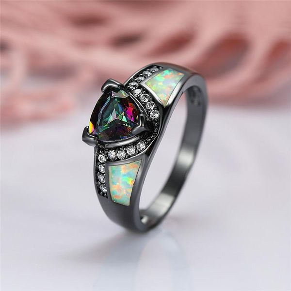 wedding rings white fire opal triangle rainbow zircon for women men vintage fashion black gold filled ring female luxury jewelry, Slivery;golden
wedding rings white fire opal triangle rainbow zircon for women men vintage fashion black gold filled ring female luxury jewelry, Slivery;golden