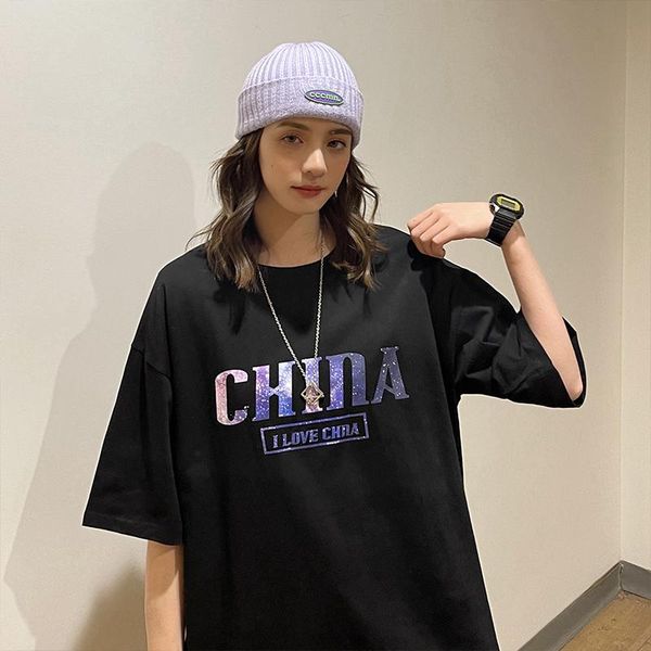 casual t-shirts luminous letter t-shirt short sleeve o-neck women tee wear asos oversized female fashion women's, White
casual t-shirts luminous letter t-shirt short sleeve o-neck women tee wear asos oversized female fashion women's, White