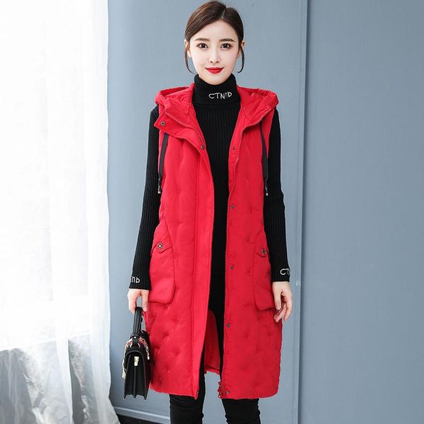 women's vests winter long waistcoat vest coats women hooded slim cotton padded jacket korean plus size 5xl fashion, Black;white
women's vests winter long waistcoat vest coats women hooded slim cotton padded jacket korean plus size 5xl fashion, Black;white