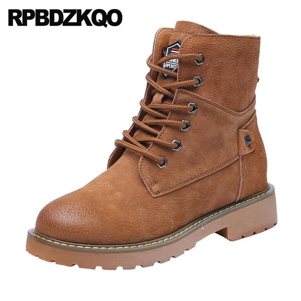 boots flat work fur autumn winter women combat shoes round toe fall brown ankle height increasing military front lace up casual, Black
boots flat work fur autumn winter women combat shoes round toe fall brown ankle height increasing military front lace up casual, Black